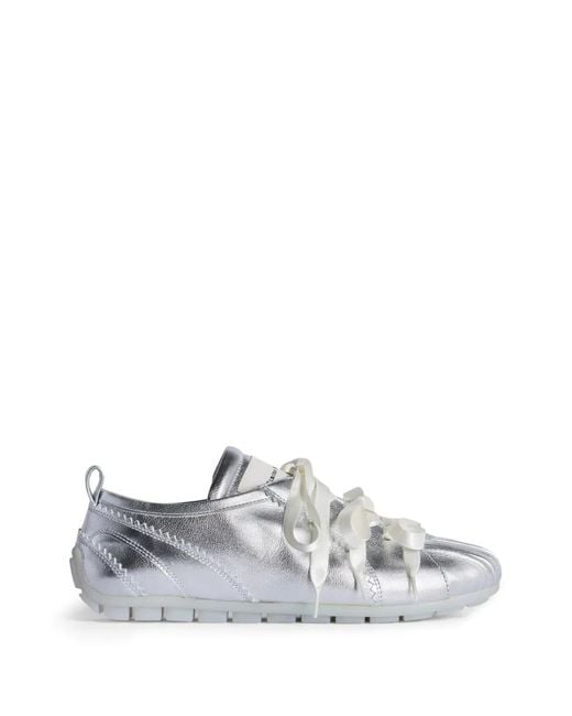 Simone Rocha White Ballerina Grip Sneakers