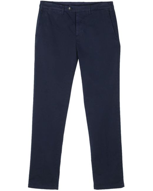 Canali Blue Twill-weave Chino Trousers for men