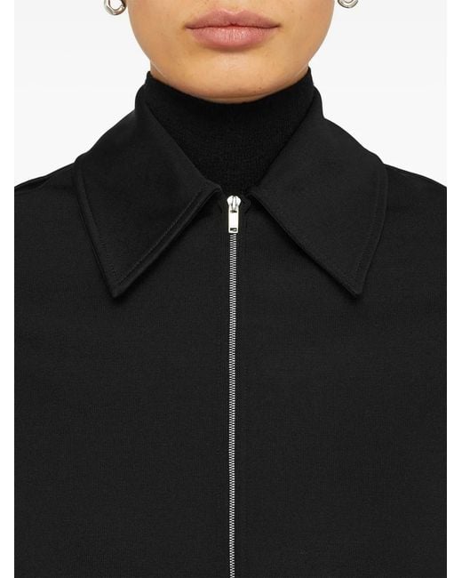 Jil Sander Black Zip-Up Shirt Jacket