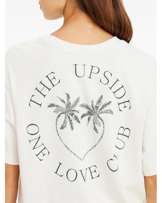 The Upside White Molokai Sammi Graphic-Print T-Shirt