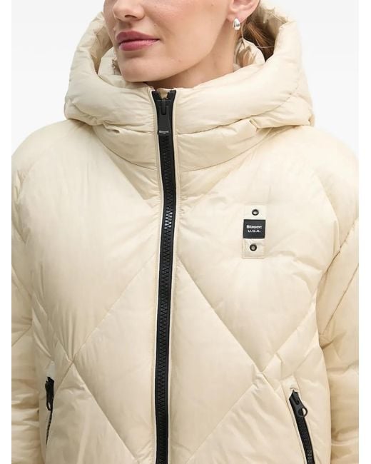 Blauer Natural Hooded Quilted Jacket