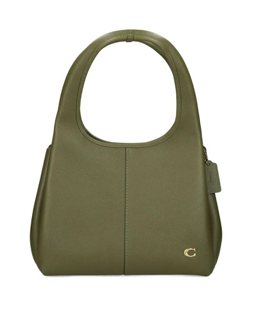 COACH Green Lana Leather Tote Bag
