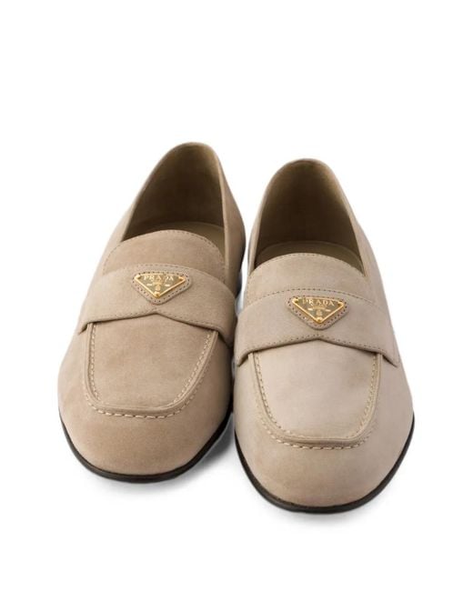 Prada Multicolor Suede Loafers