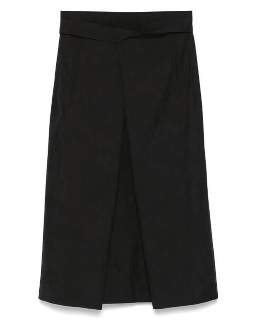 YMC Black George Midi Skirt