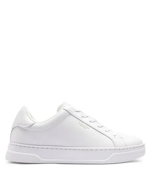 COACH White High Line Sneakers