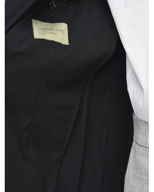 Corneliani Black Circle Patch-Pocket Blazer for men