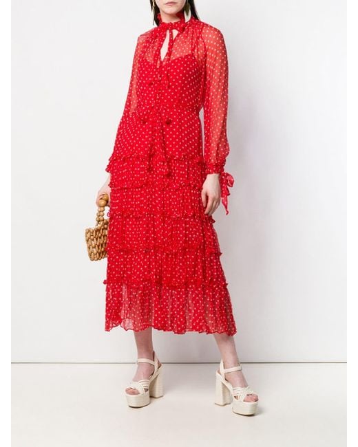 Zimmermann Silk Sheer Polka Dot Dress 