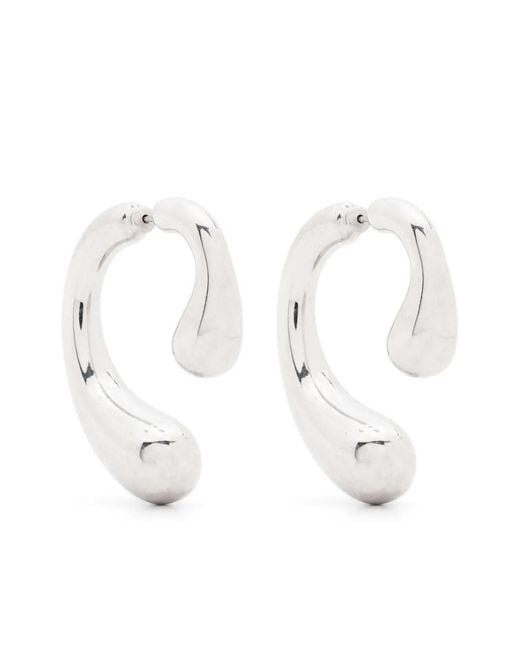 Panconesi White P Earrings