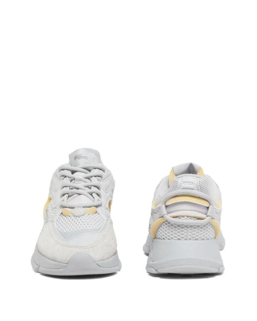 Lacoste White L003 Mesh-Panelled Chunky Sneakers for men