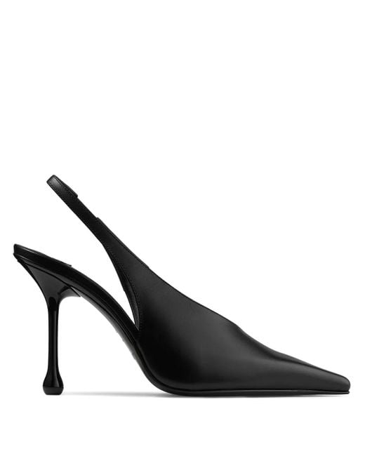 Jimmy Choo Black Isa Heeled Pumps