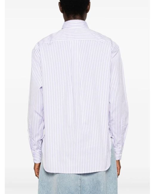 Polo Ralph Lauren White Striped Cotton Shirt