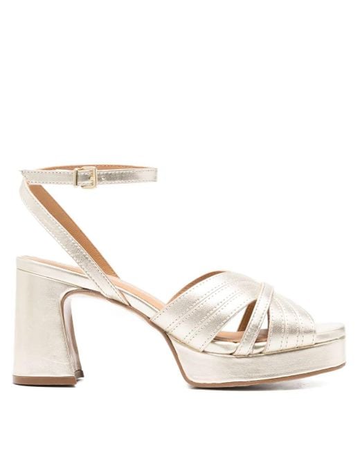 Pedro Miralles Natural 80Mm Crossover Platform Sandals