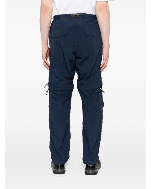 And Wander Blue Overlay Taffeta Trousers for men