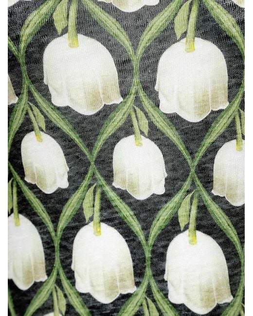 Agua Bendita Cayena Perla フローラル ボディスーツ Green