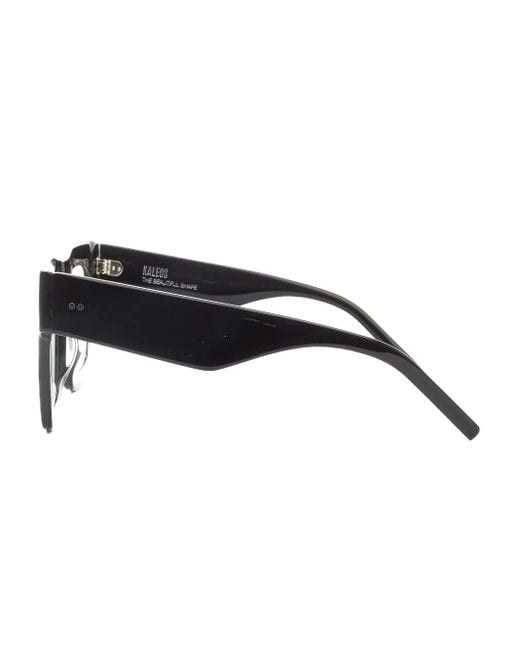Occhiali Da Sole Banon Squadrati di Kaleos Eyehunters in Black
