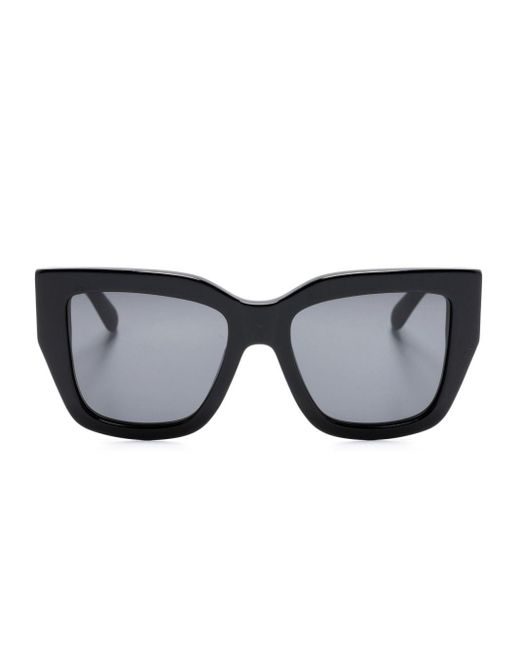 Gafas de sol con montura estilo mariposa Ferragamo de color Black