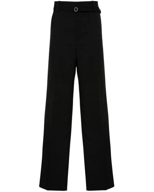 メンズ Jil Sander ベルテッド テーラードパンツ Black