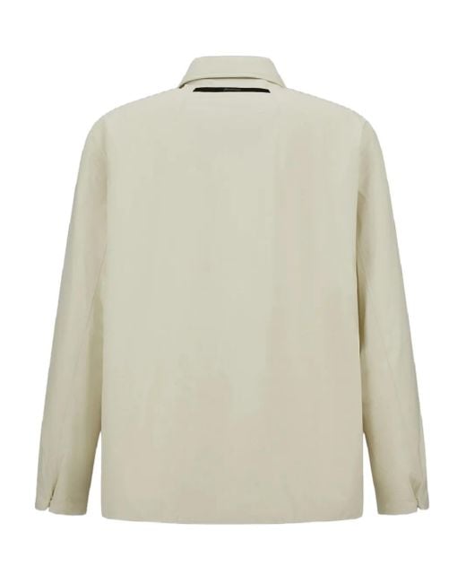 Herno White Double-Pocket Shirt Jacket for men
