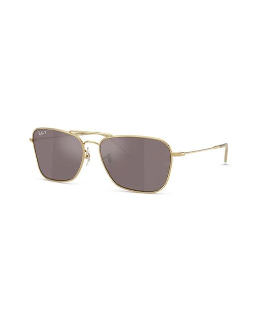 Ray-Ban Metallic Caravan Reverse Sunglasses