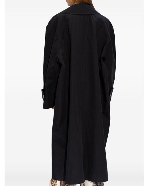 Manteau en coton à simple boutonnage Marni en coloris Black
