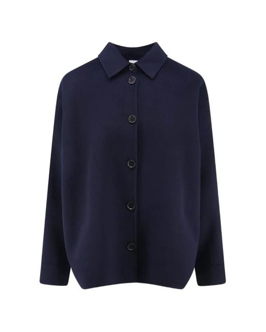 Aspesi Blue Button-Fastening Long-Sleeve Jacket