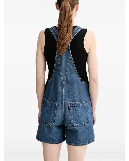 Levi's Blue Patch Pocket Denim Shortalls