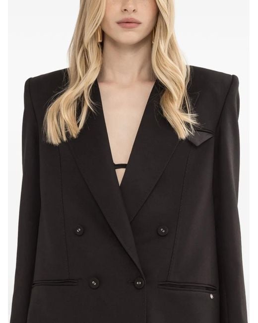 Nissa Black Blazer À Dos Ouvert