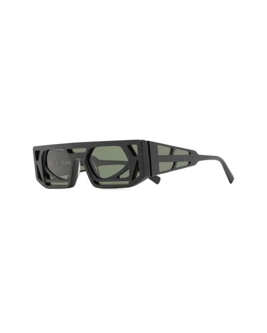 Kuboraum Black Oversized Square-Frame Sunglasses