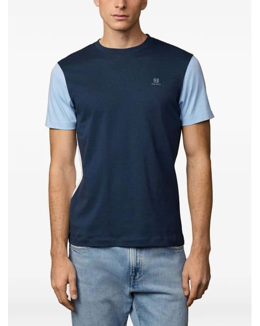 Hackett Blue Logo-Print T-Shirt for men