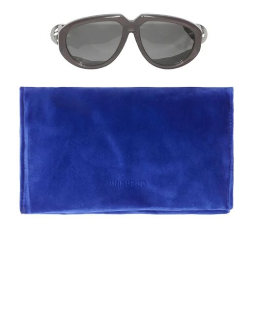 Burberry Gray Pilot Sunglasses