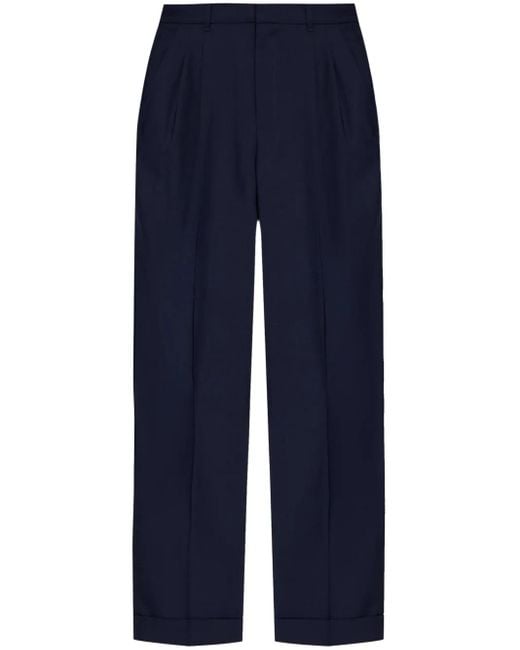 Casablanca Blue Straight Trousers for men