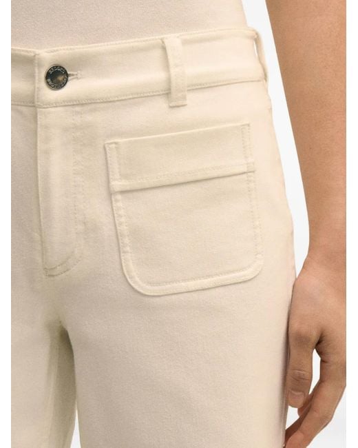 Brooks Brothers Natural Patch-Pockets Flared Jeans