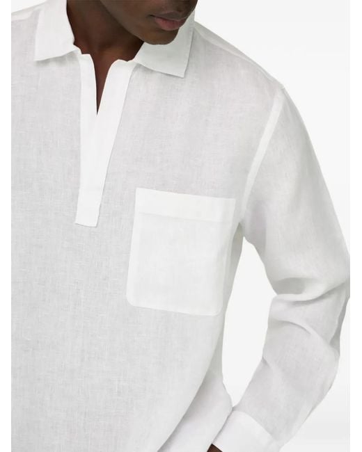 Boggi White Chest-Pocket Shirt for men