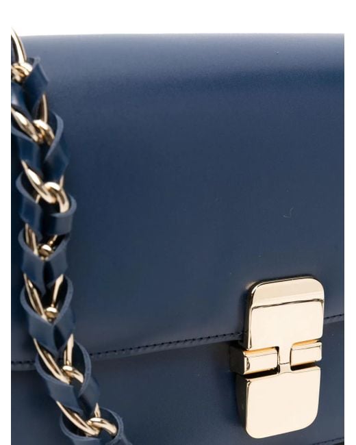 A.P.C. Blue Umhängetasche Aus Leder