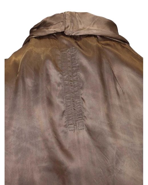Rick Owens Natural Tie Long-Sleeve Maxi Dress