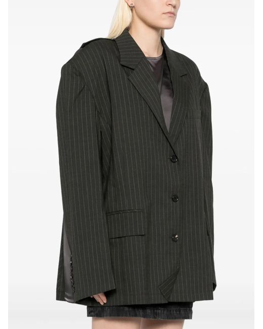 Pushbutton Black Slip Layered Jacket