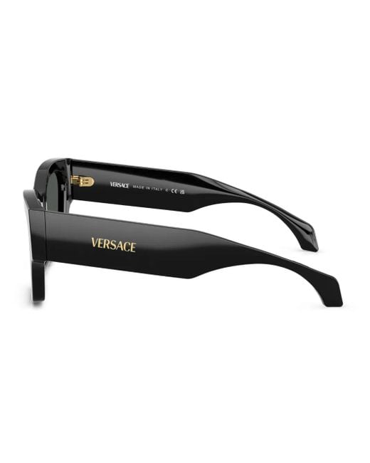 Versace Black Logo-Print Sunglasses