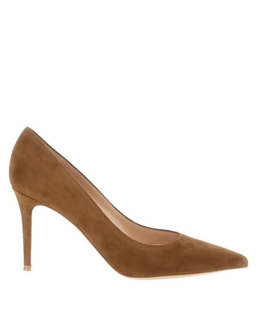 Gianvito Rossi Brown 85Mm Pointed Pumps
