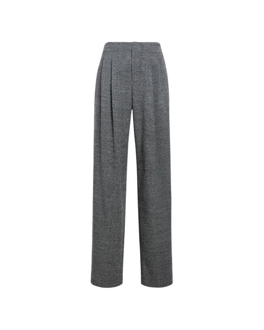 Proenza Schouler Gray Fontana Pleated Trousers