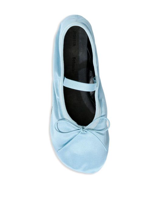 Proenza Schouler Blue Glove Mary Jane Ballerina Shoes