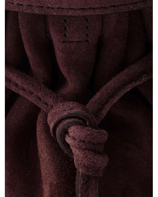 Prada Purple Small Suede Bonnie Top-Handle Bag