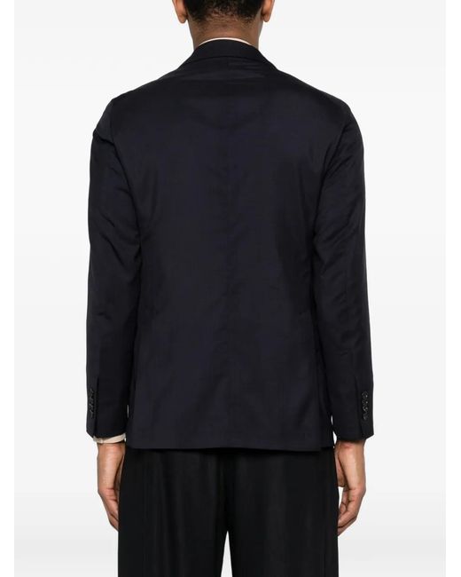 Tagliatore Blue Button Blazer for men