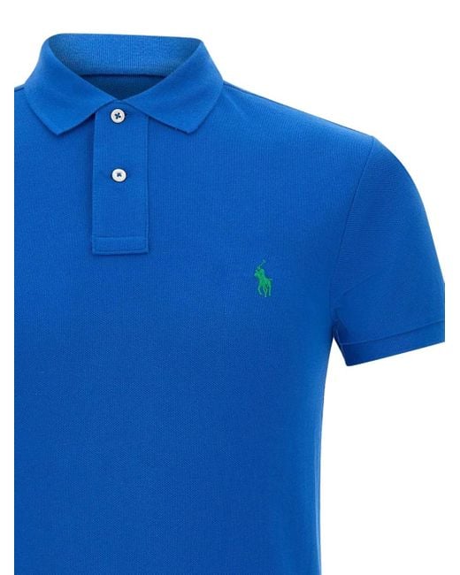 Polo Ralph Lauren Poloshirt Met Borduurwerk in het Blue voor heren