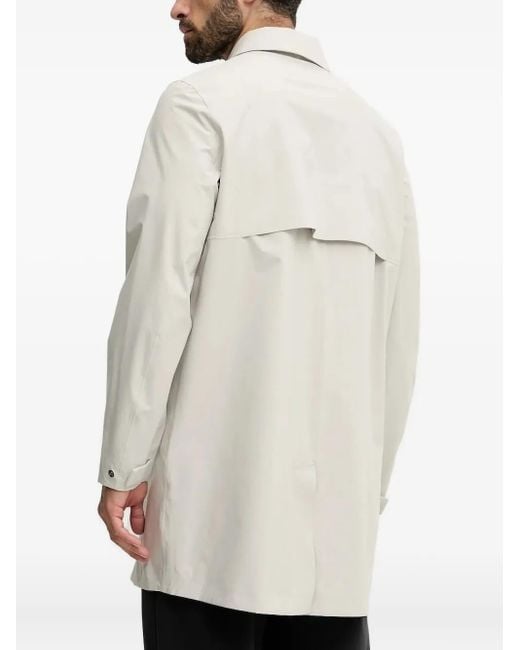 K-Way White Button-Fastening Storm Jacket for men