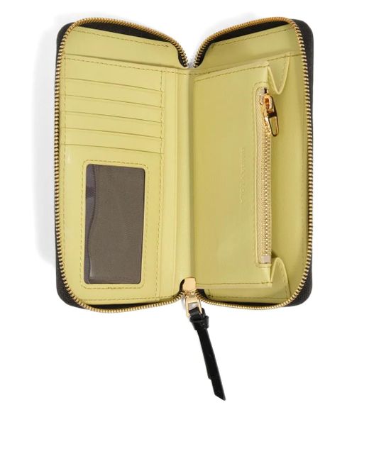 Bimba Y Lola Black Crocodile-Effect Zip-Around Wallet