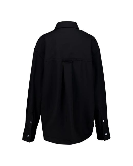 AMI Blue Sharp-Collar Shirt