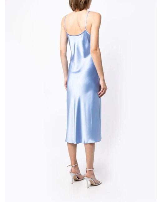 Voz Blue Midikleid Aus Satin
