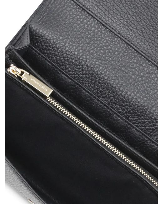 Coccinelle Gray Leather Flap Wallet
