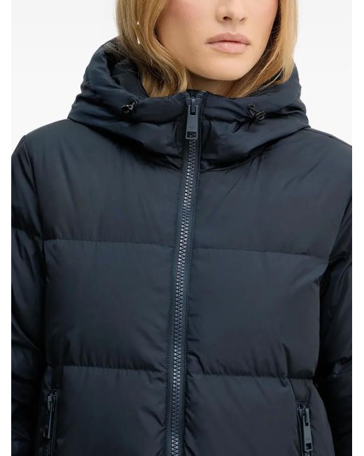 ARMANI EXCHANGE Blue Hooded Zip Coat
