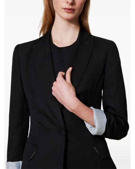 Twinset Black Single-Breasted Blazer